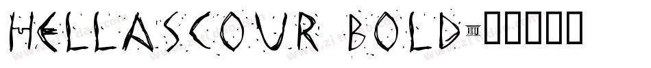 HellasCour Bold字体转换